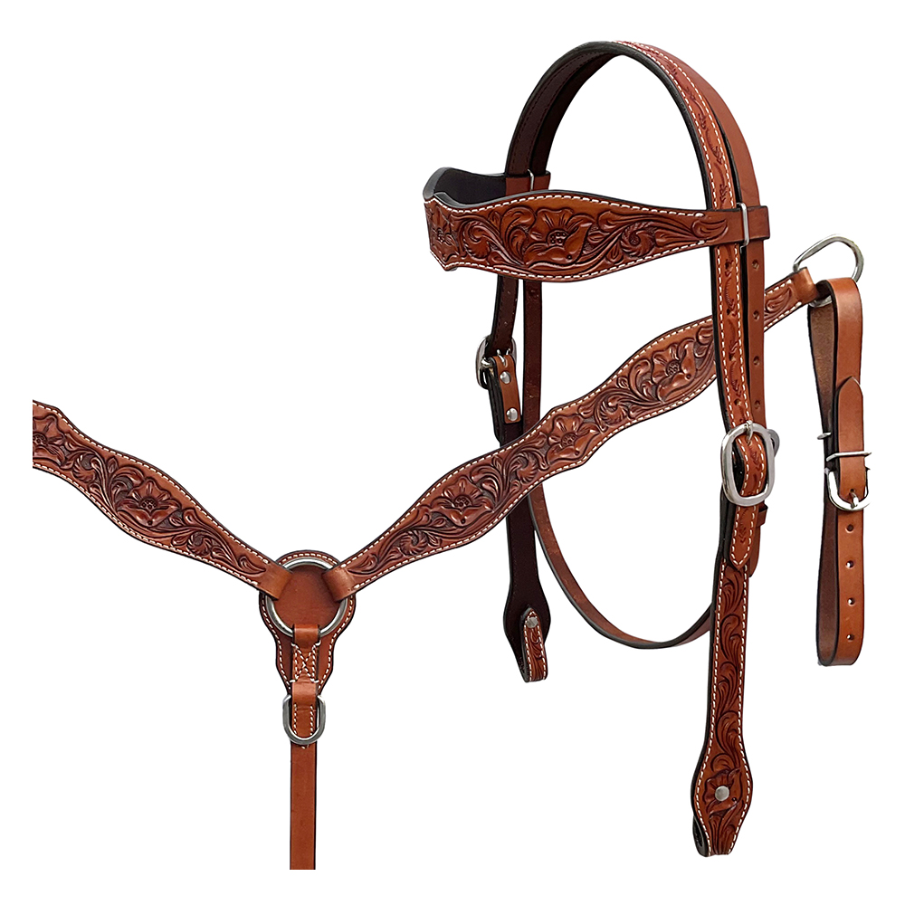 Majestic Ally Hand-Tooled Designer Padded Leather