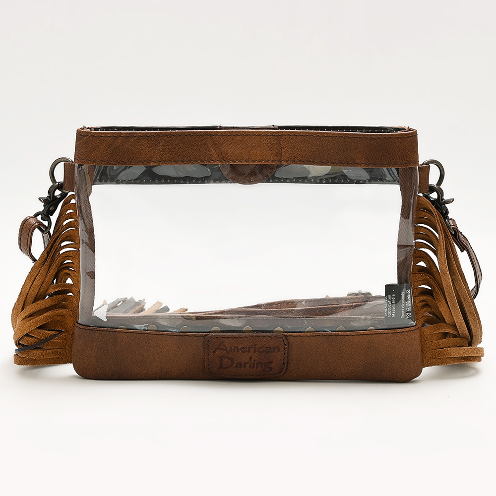 Bolso AD American Darling Transparente Tocado a Mano Cuero Genuino Mujer Bolso Occidental - Imagen 15 de 25