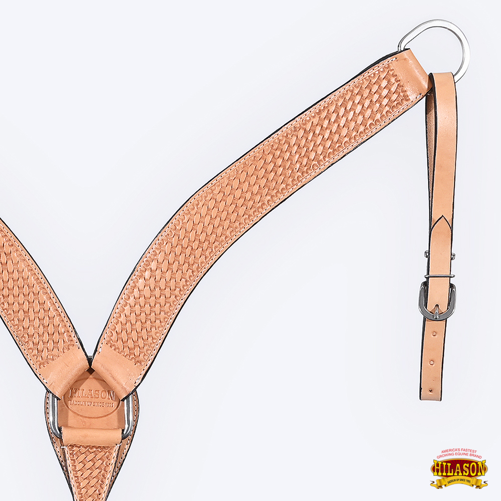 BH HILASON Western Horse Headstall Breast Collar Set Tack Genuine American - Picture 108 of 247