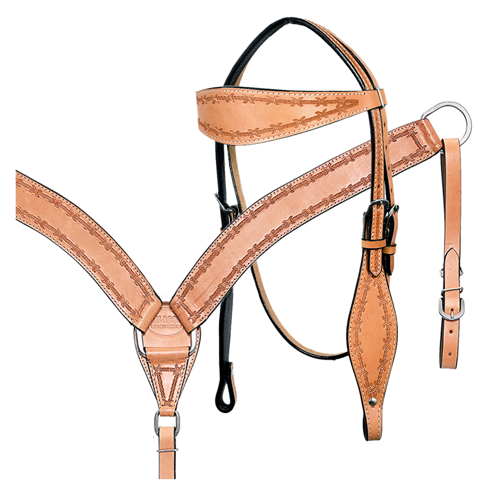BH HILASON Western Horse Headstall Breast Collar Set Tack Genuine American - Picture 52 of 247