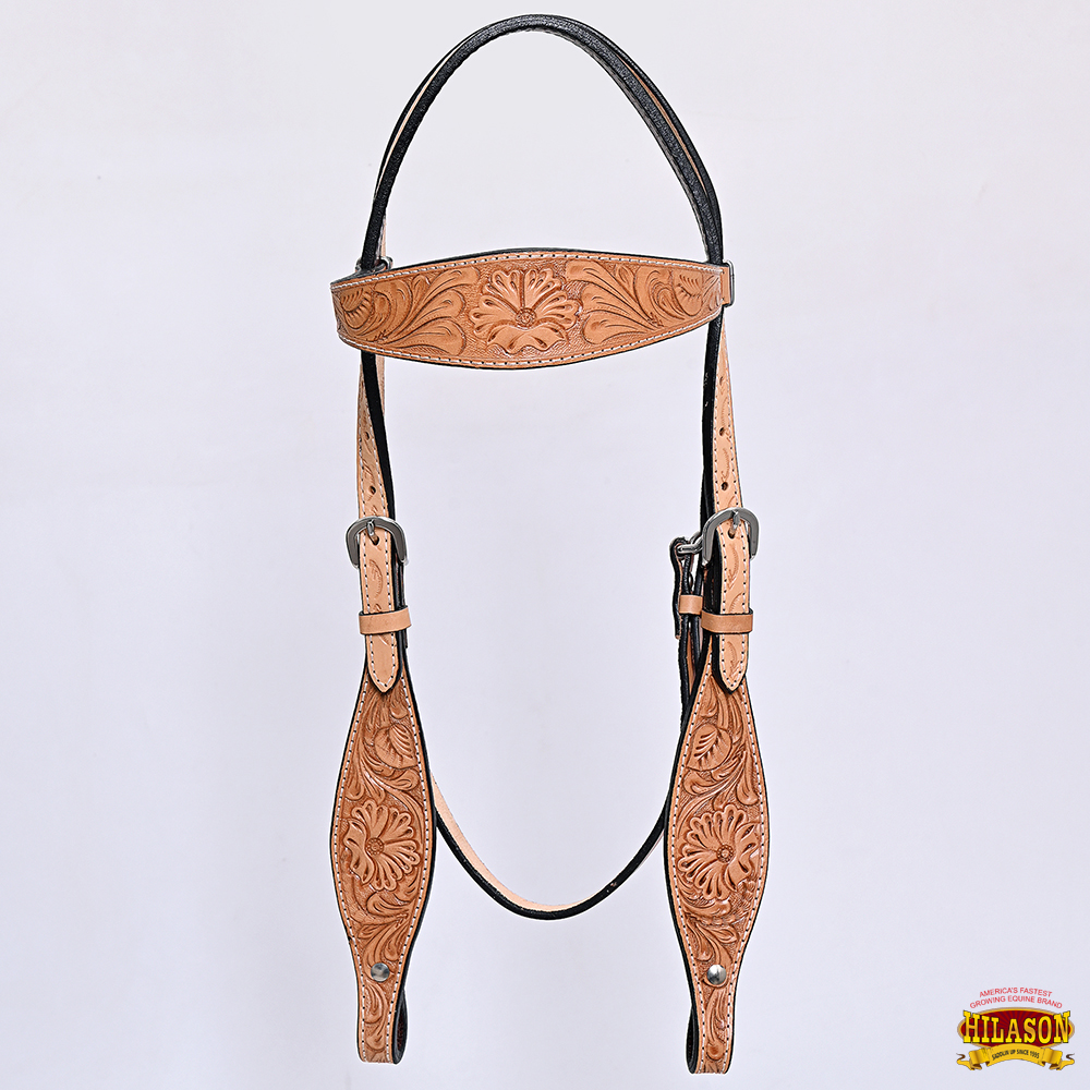 BH HILASON Western Horse Headstall Breast Collar Set Tack Genuine American - Picture 204 of 247