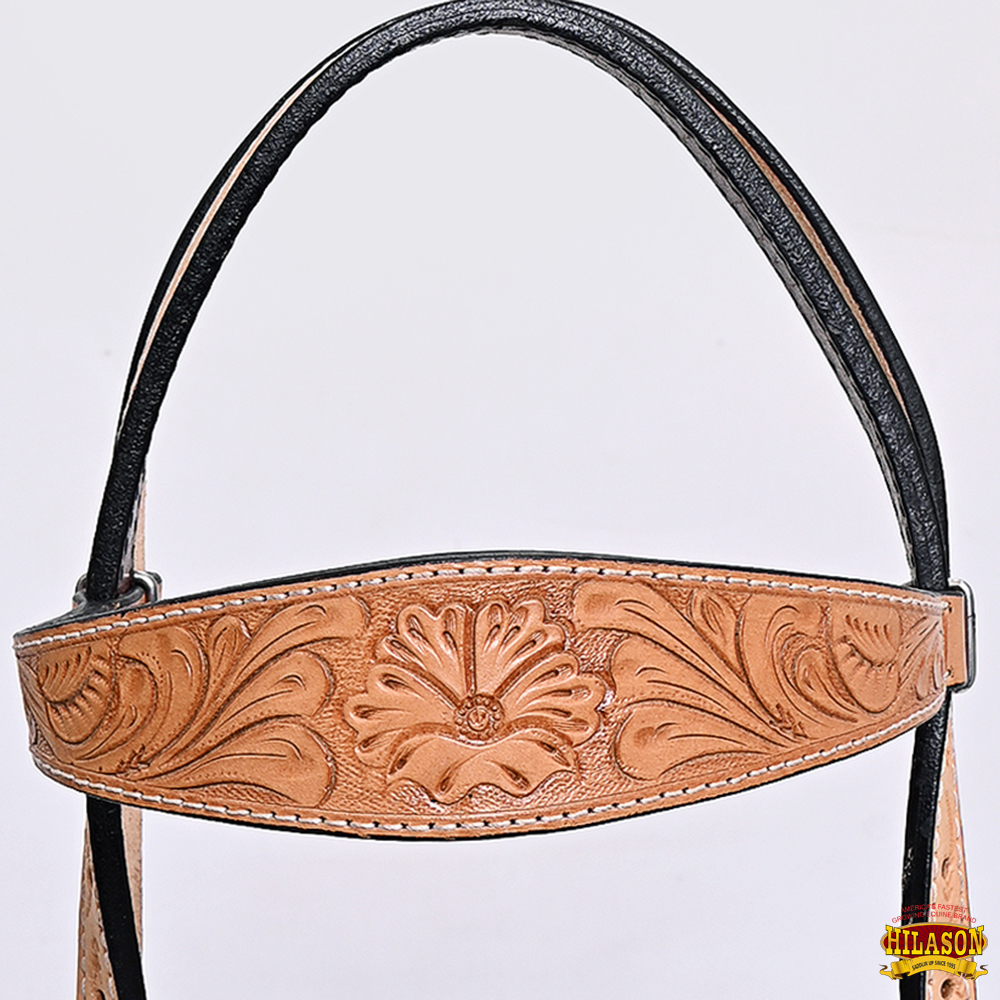 BH HILASON Western Horse Headstall Breast Collar Set Tack Genuine American - Picture 205 of 247