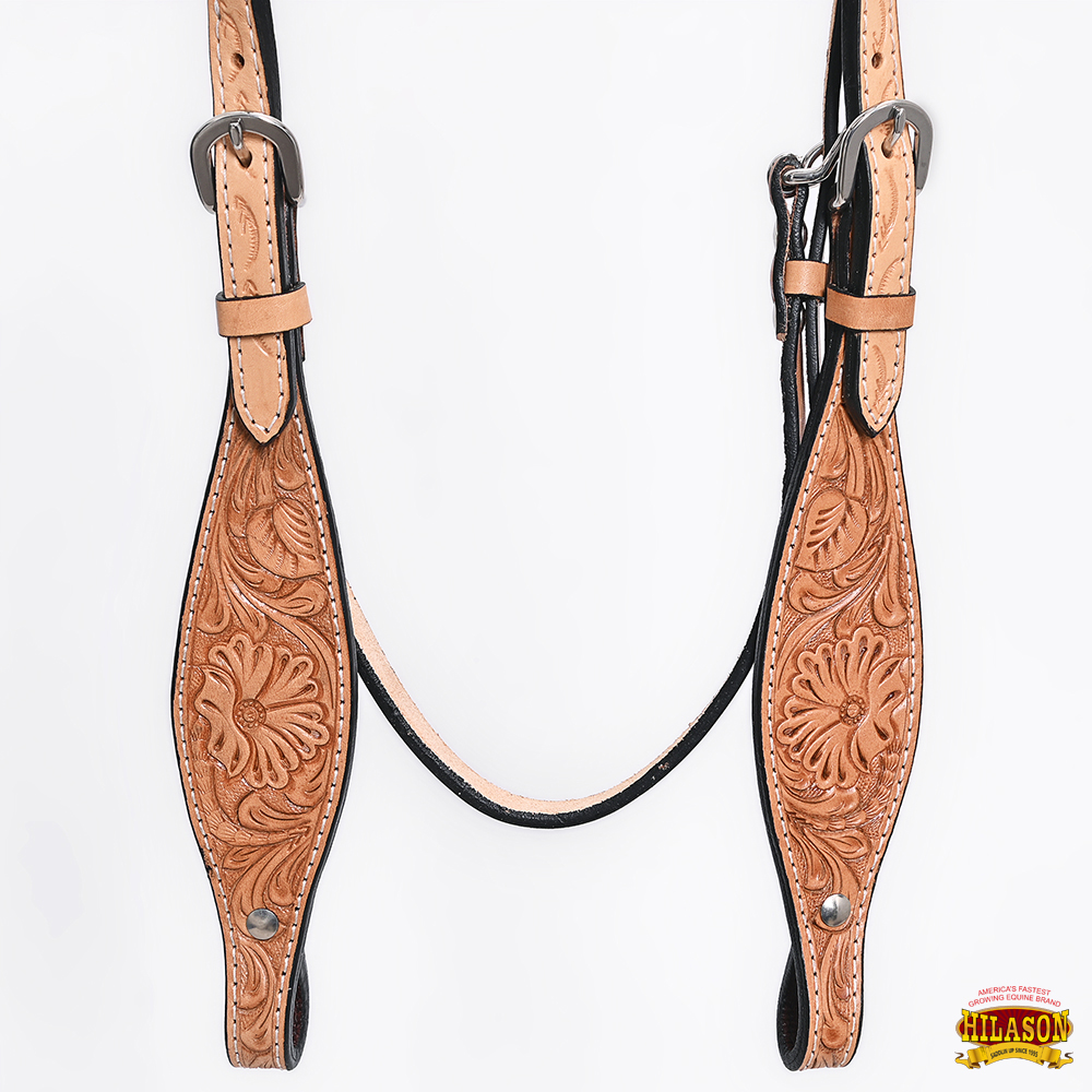 BH HILASON Western Horse Headstall Breast Collar Set Tack Genuine American - Picture 206 of 247