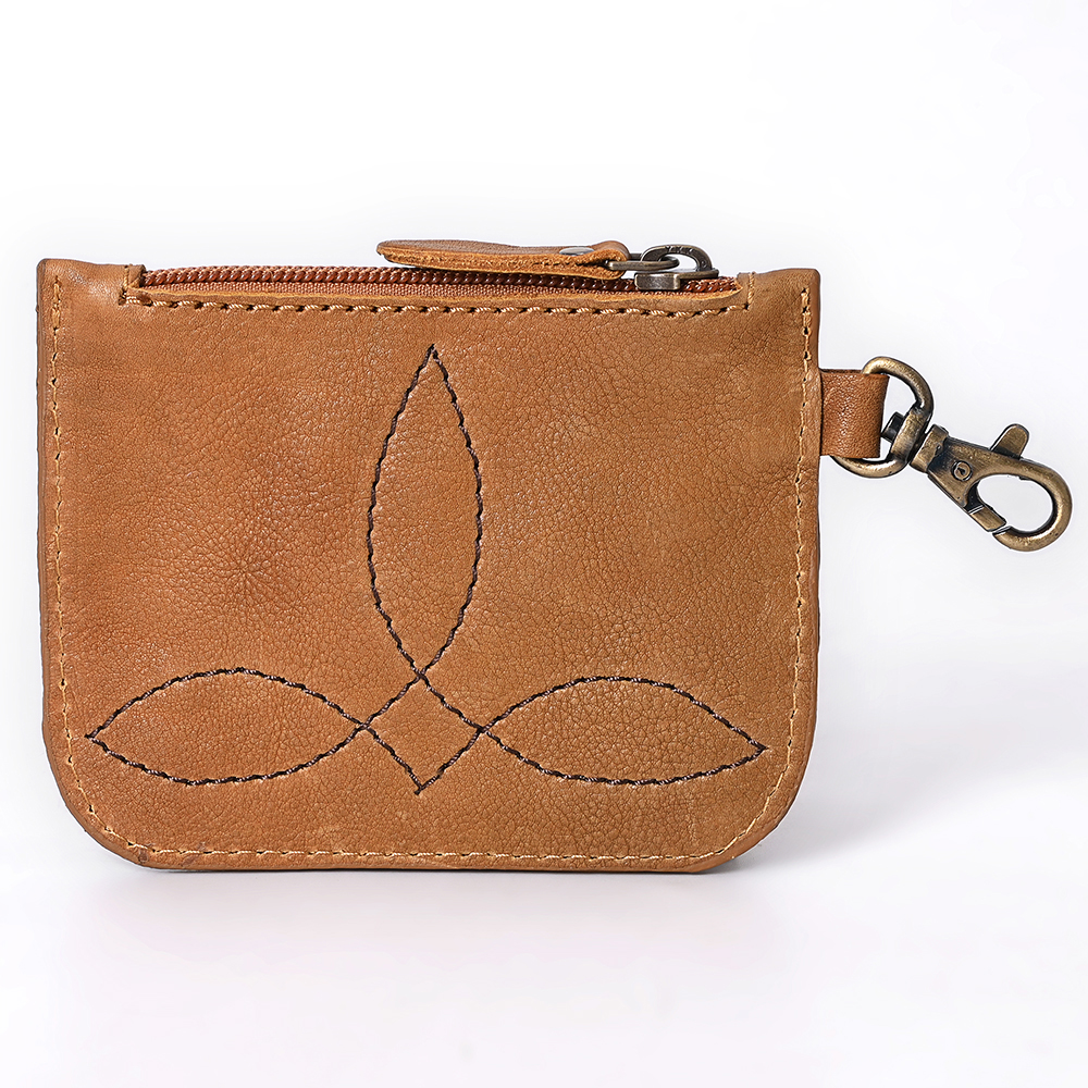 AD American Darling Coin Purse Hand Tooled Genuine Leather Women Bag Western - Picture 18 of 19