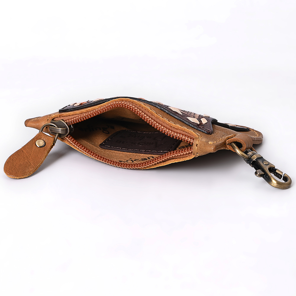 AD American Darling Coin Purse Hand Tooled Genuine Leather Women Bag Western - Picture 19 of 19