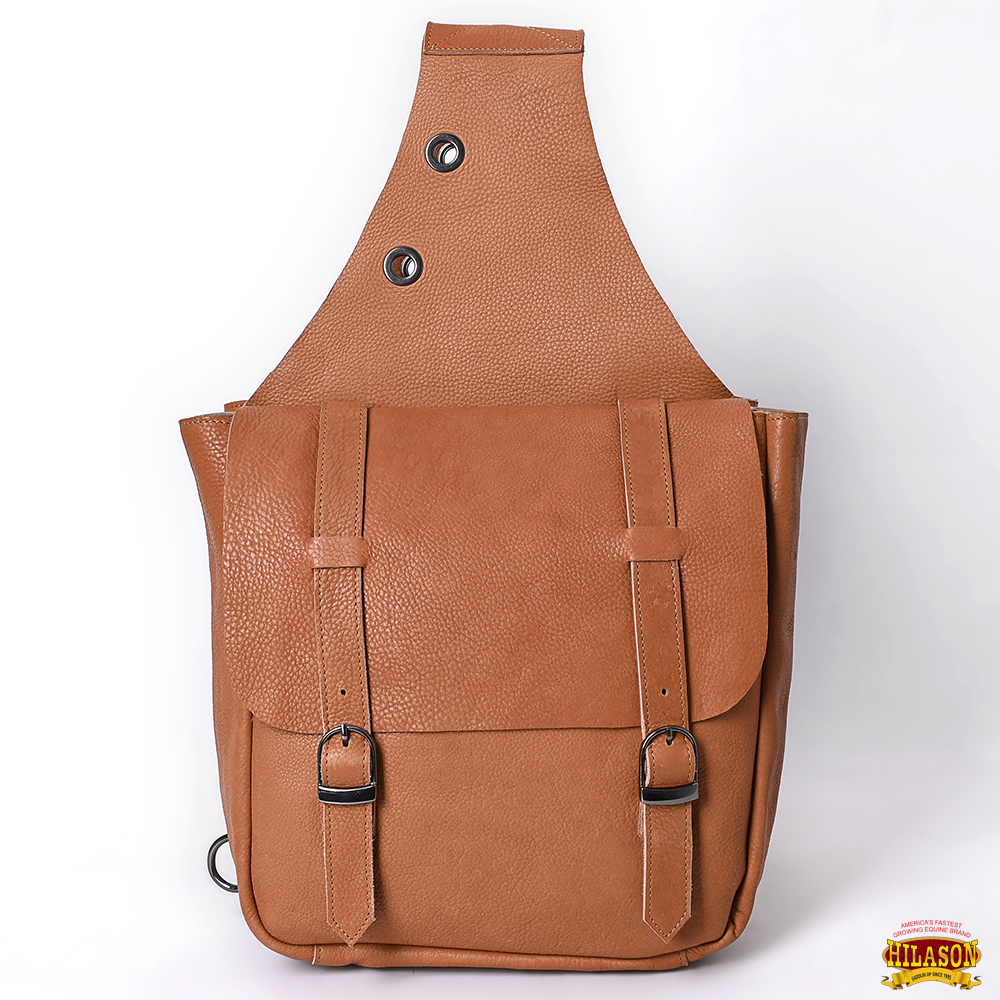 Bolso de montar de cuero genuino de alta resistencia AK Hilason Western Horse Trail Riding - Imagen 21 de 33