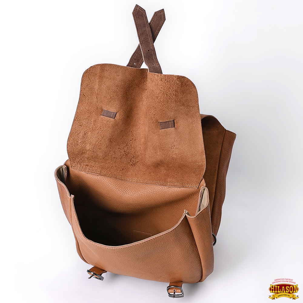 Bolso de montar de cuero genuino de alta resistencia AK Hilason Western Horse Trail Riding - Imagen 26 de 33