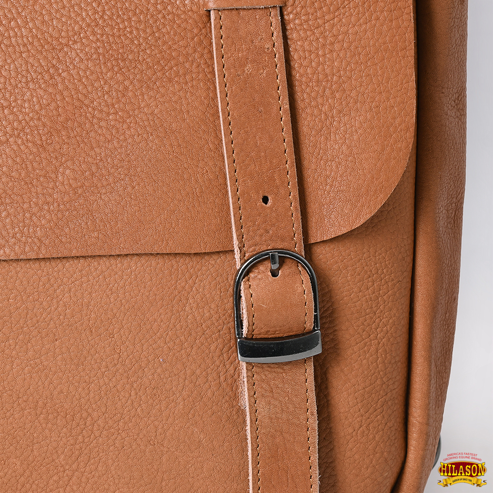 Bolso de montar de cuero genuino de alta resistencia AK Hilason Western Horse Trail Riding - Imagen 22 de 33