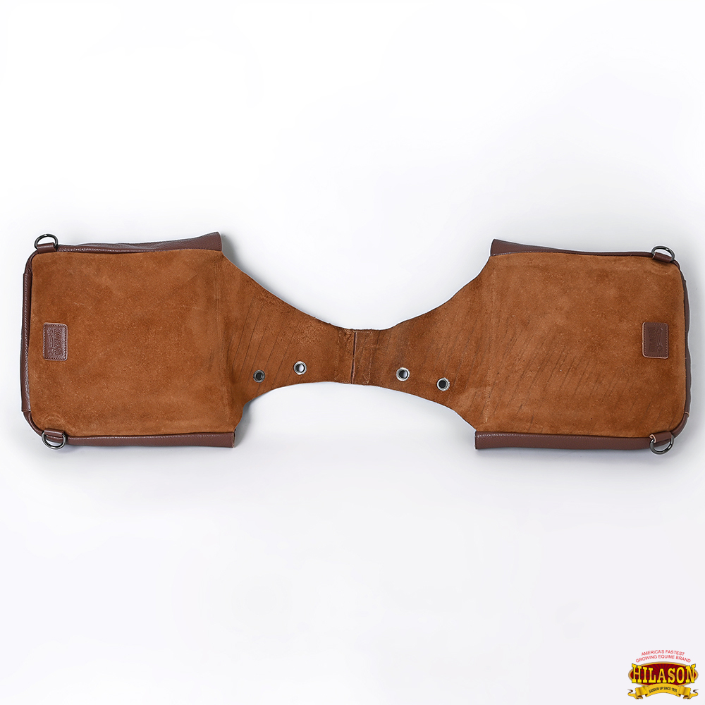 Bolso de montar de cuero genuino de alta resistencia AK Hilason Western Horse Trail Riding - Imagen 18 de 33