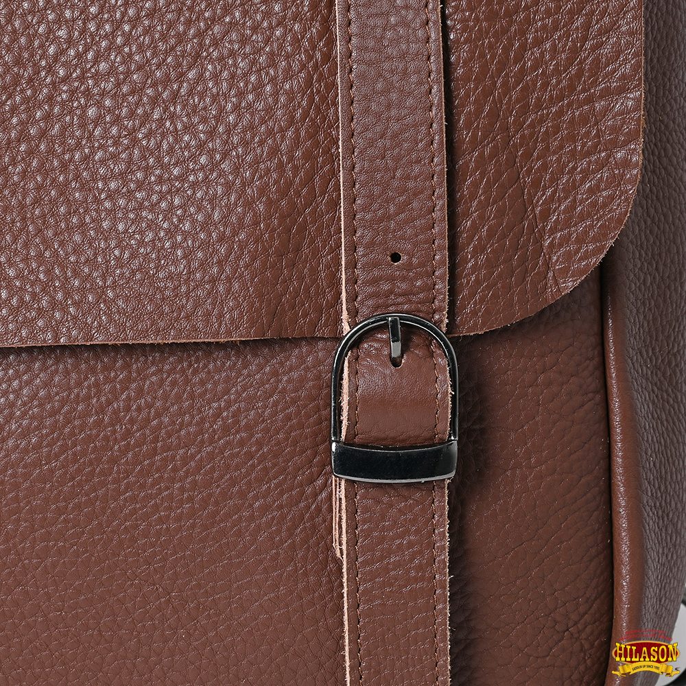 Bolso de montar de cuero genuino de alta resistencia AK Hilason Western Horse Trail Riding - Imagen 15 de 33