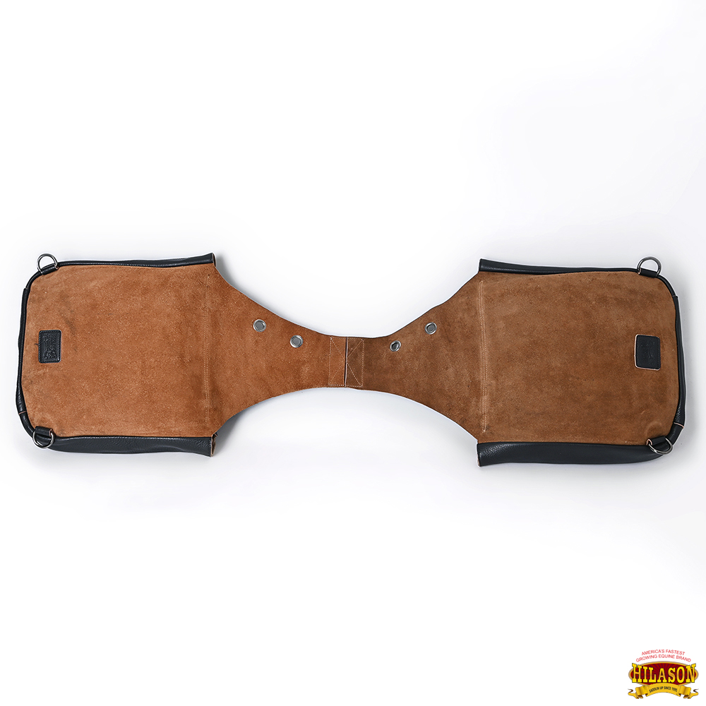 Bolso de montar de cuero genuino de alta resistencia AK Hilason Western Horse Trail Riding - Imagen 11 de 33