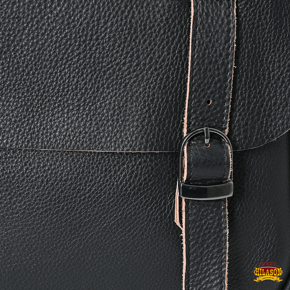 Bolso de montar de cuero genuino de alta resistencia AK Hilason Western Horse Trail Riding - Imagen 8 de 33