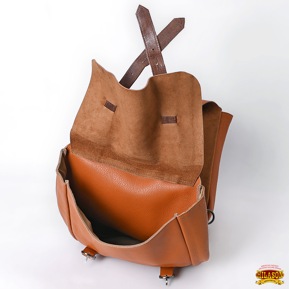 Bolso de montar de cuero genuino de alta resistencia AK Hilason Western Horse Trail Riding - Imagen 33 de 33