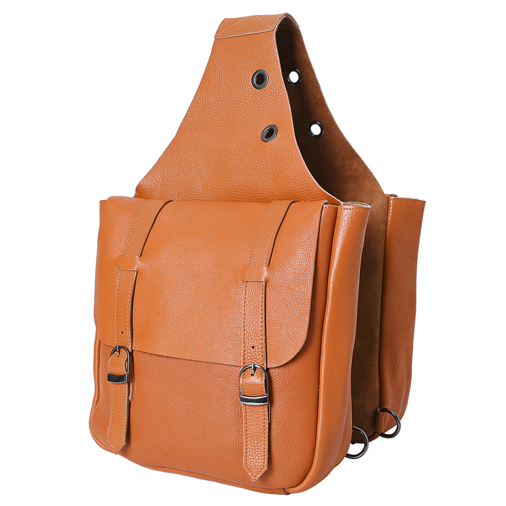 Bolso de montar de cuero genuino de alta resistencia AK Hilason Western Horse Trail Riding - Imagen 27 de 33
