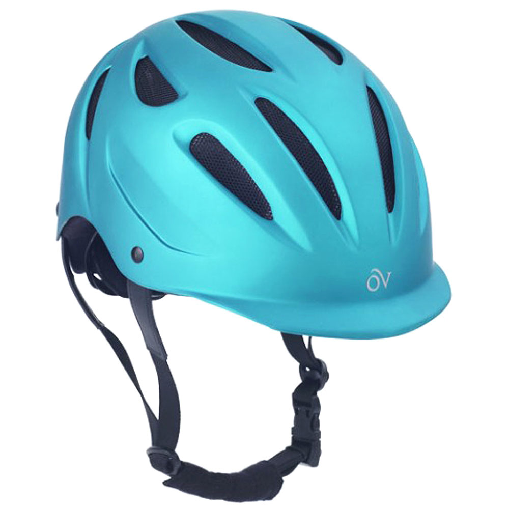 ER Ovation Horse Riding Metallic Schooler Lightweight Helmets Teal