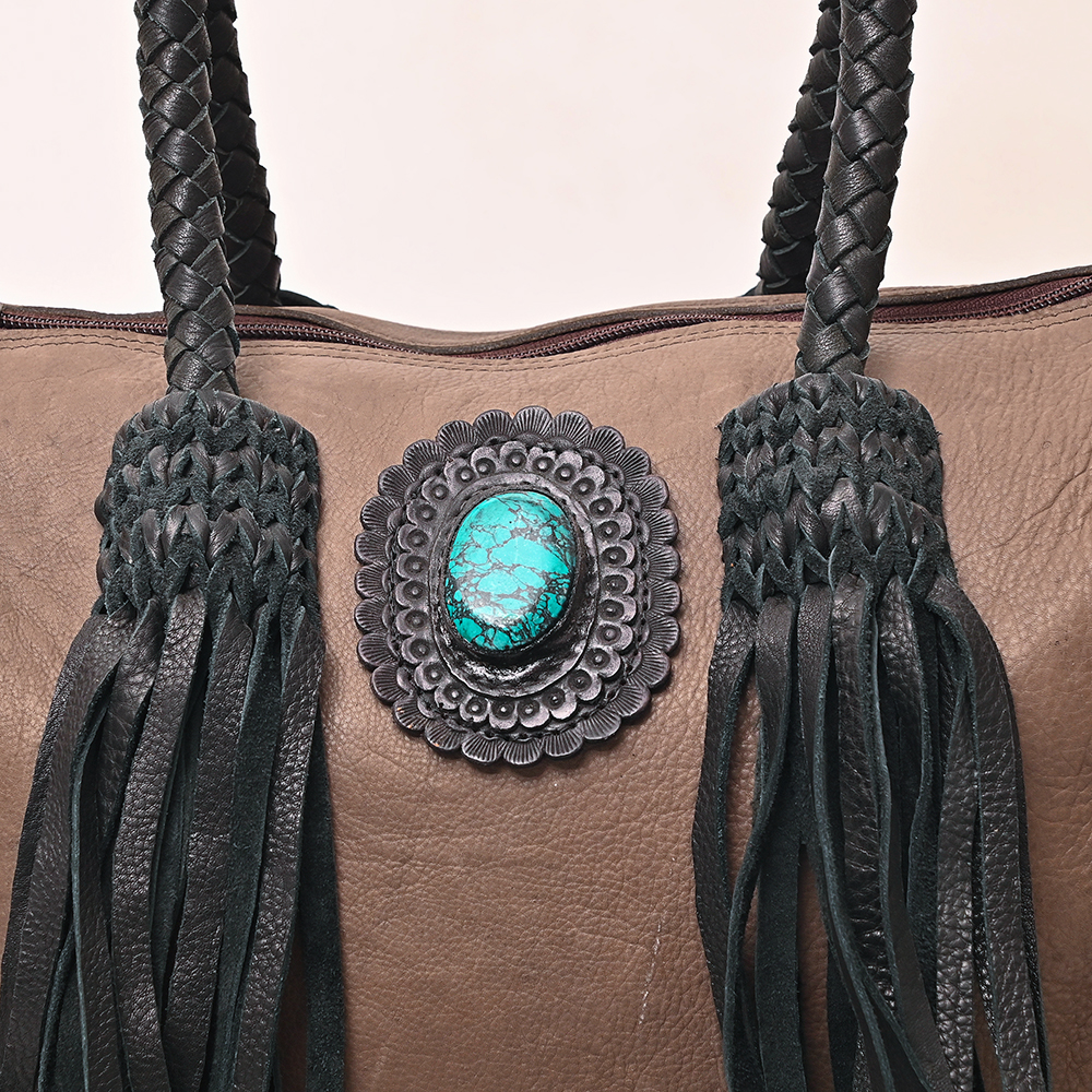 AD American Darling Duffel Hair on Genuine Leather Western Women Bag | Handbag - Picture 48 of 58