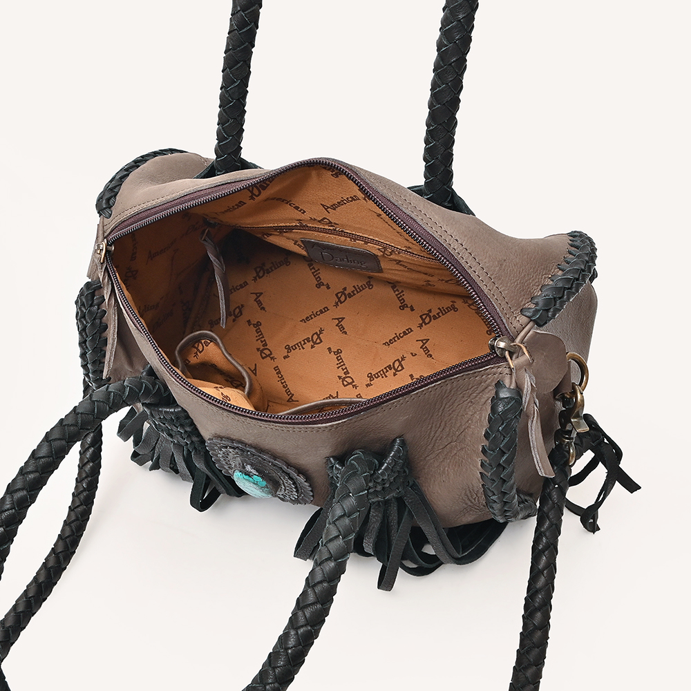AD American Darling Duffel Hair on Genuine Leather Western Women Bag | Handbag - Picture 51 of 58