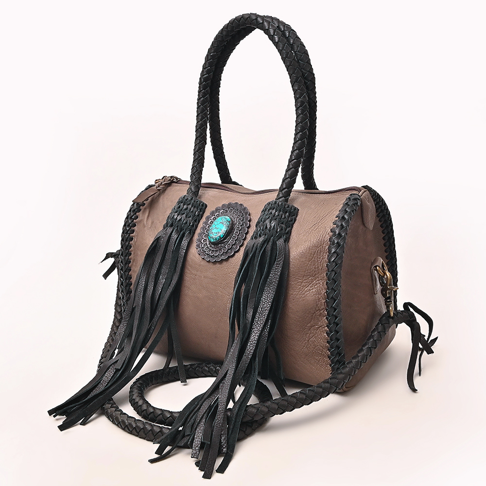 AD American Darling Duffel Hair on Genuine Leather Western Women Bag | Handbag - Picture 45 of 58