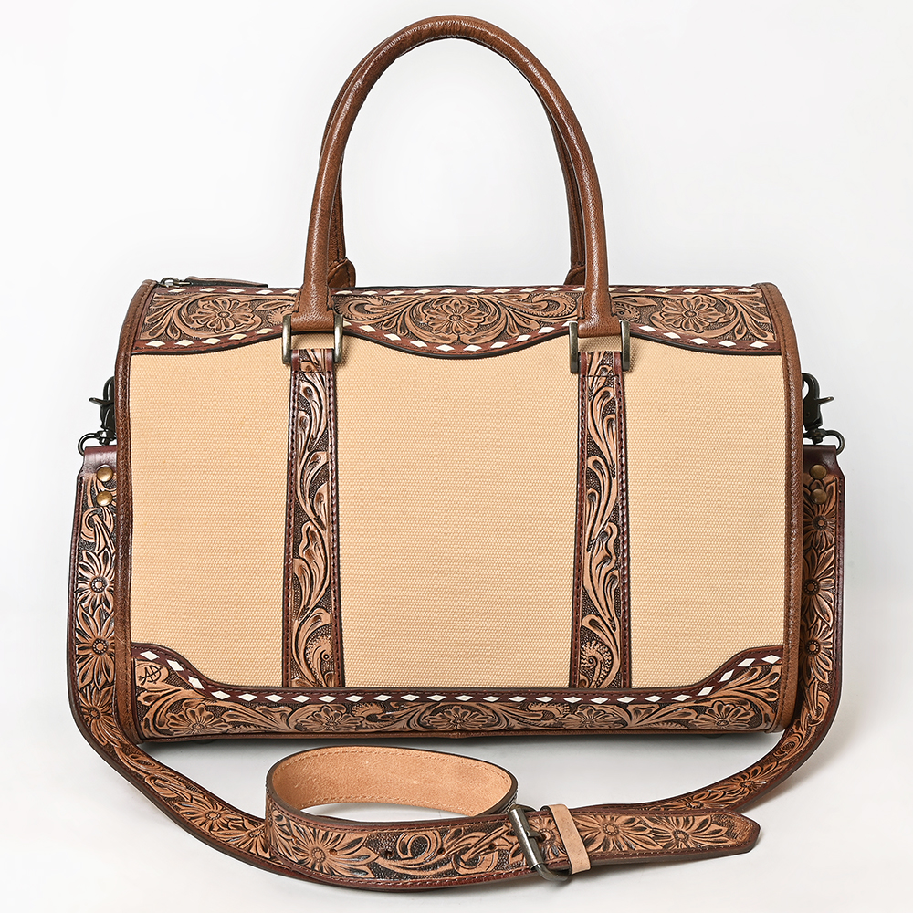 Bolso de mujer AD American Darling lona tocado a mano manta de cuero genuino - Imagen 18 de 32
