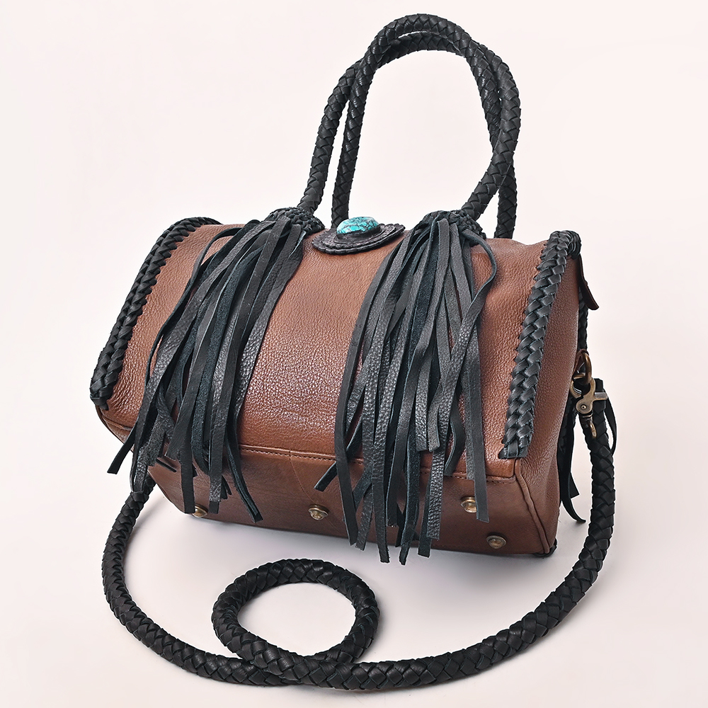 AD American Darling Duffel Hair on Genuine Leather Western Women Bag | Handbag - Picture 57 of 58