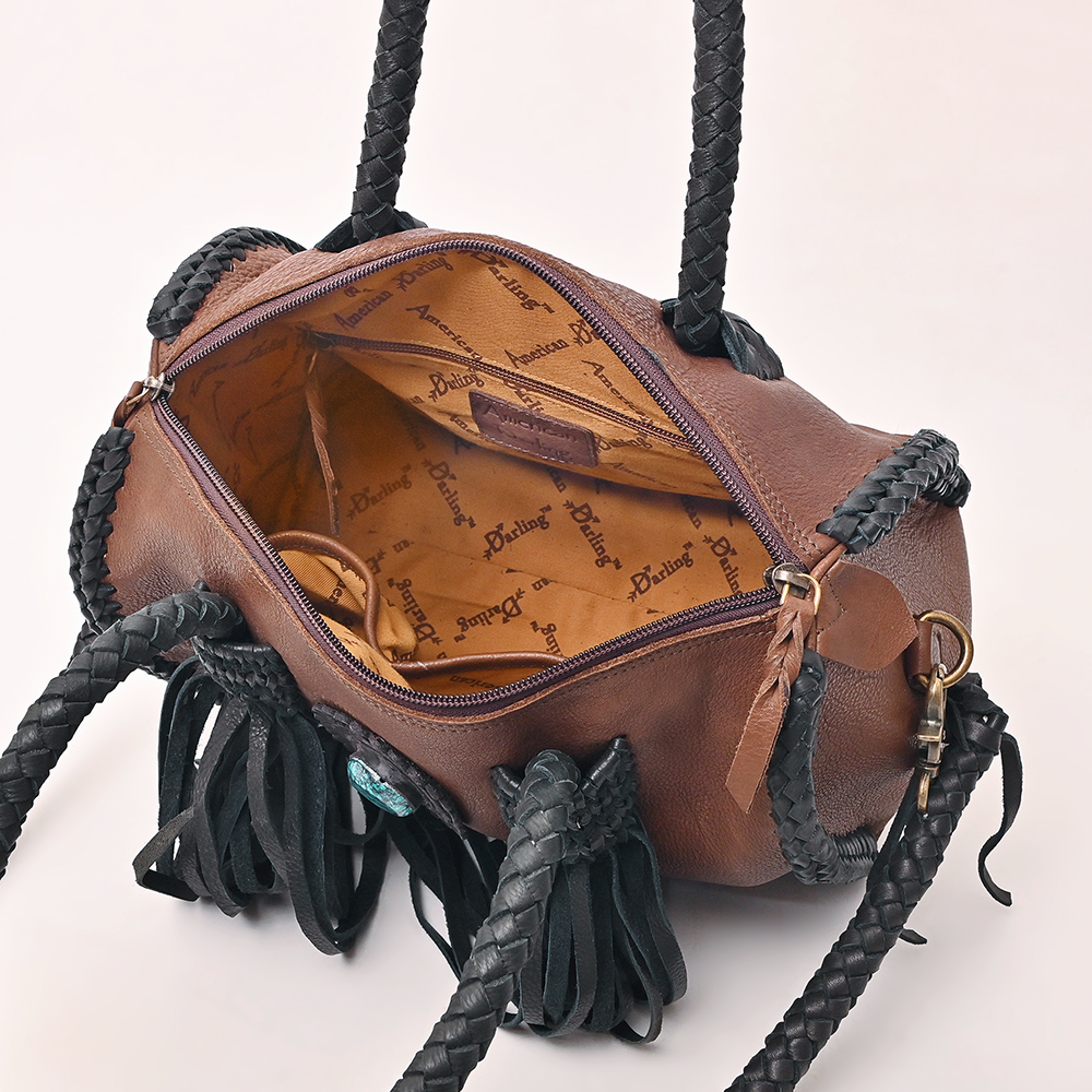 AD American Darling Duffel Hair on Genuine Leather Western Women Bag | Handbag - Picture 58 of 58