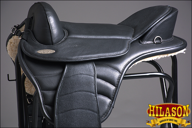 HILASON Horse English Treeless Saddle Endurance Trail Pleasure Leather