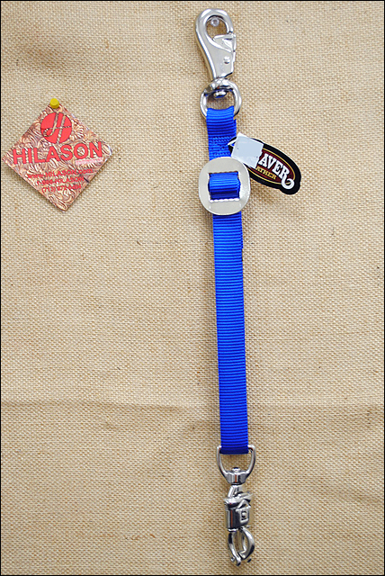 ROYAL BLUE BRAIDED ROPE HORSE TRAILER TIE 32/" NEW HORSE TACK EQUINE
