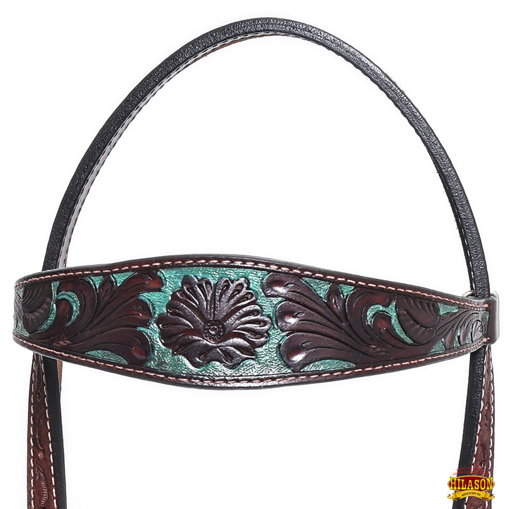BH HILASON Western Horse Headstall Breast Collar Set Tack Genuine American - Picture 175 of 247