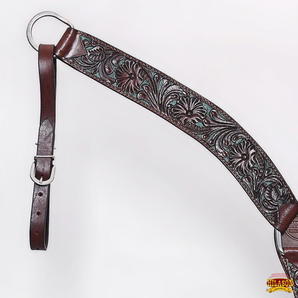 BH HILASON Western Horse Headstall Breast Collar Set Tack Genuine American - Picture 177 of 247
