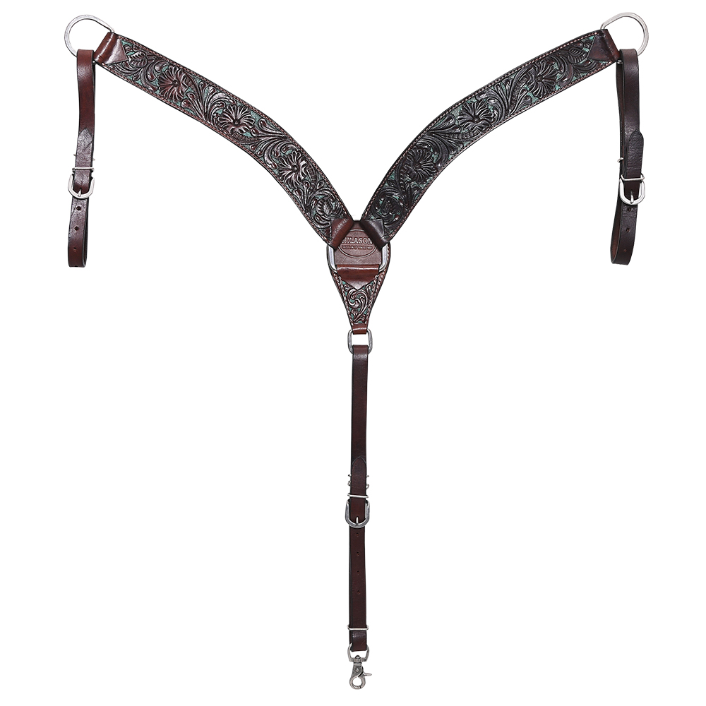 BH HILASON Western Horse Headstall Breast Collar Set Tack Genuine American - Picture 173 of 247