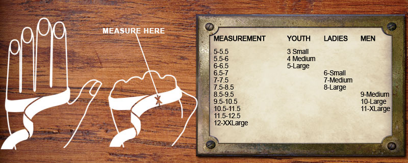 Heritage Glove Size Chart