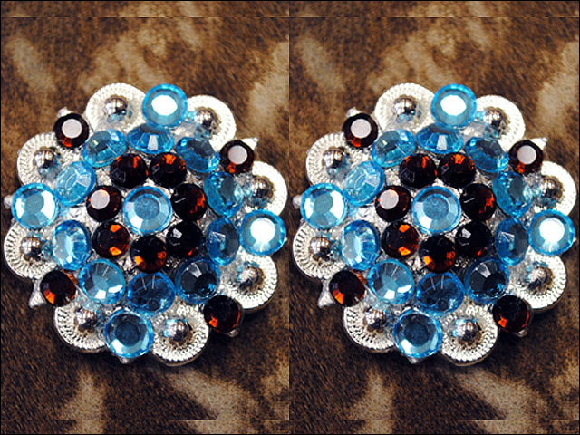 Conchos Berry Vidrio Estrás Artesanal 78HS Bling 1,5" Silla de montar de caballo Tack Western - Imagen 179 de 181