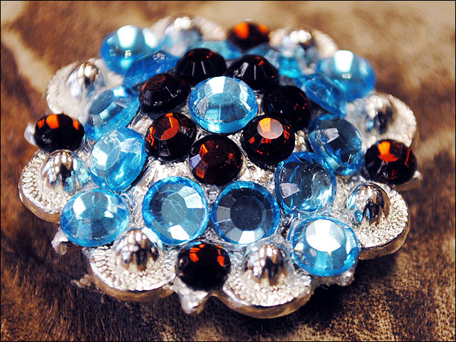 Conchos Berry Vidrio Estrás Artesanal 78HS Bling 1,5" Silla de montar de caballo Tack Western - Imagen 181 de 181