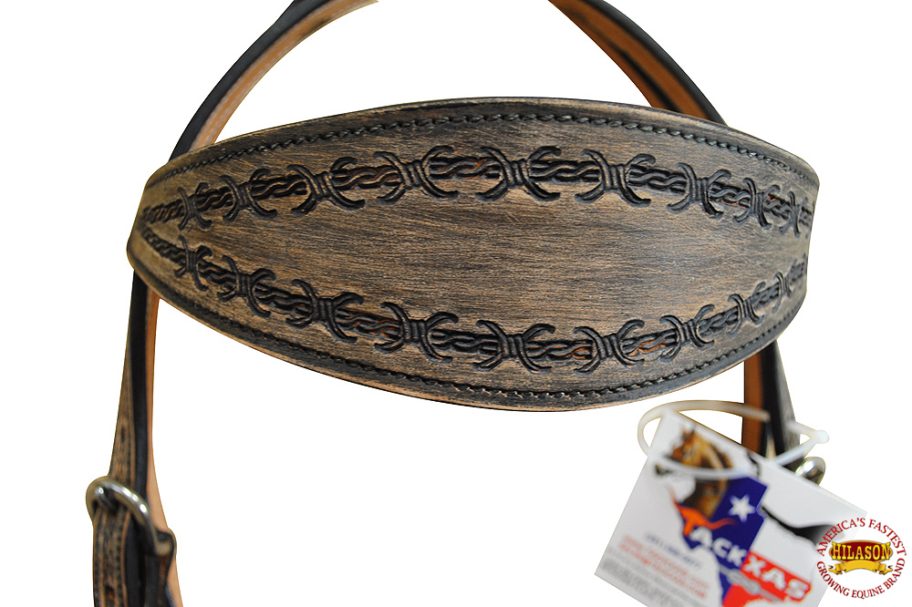 BH HILASON Western Horse Headstall Breast Collar Set Tack Genuine American - Picture 34 of 247