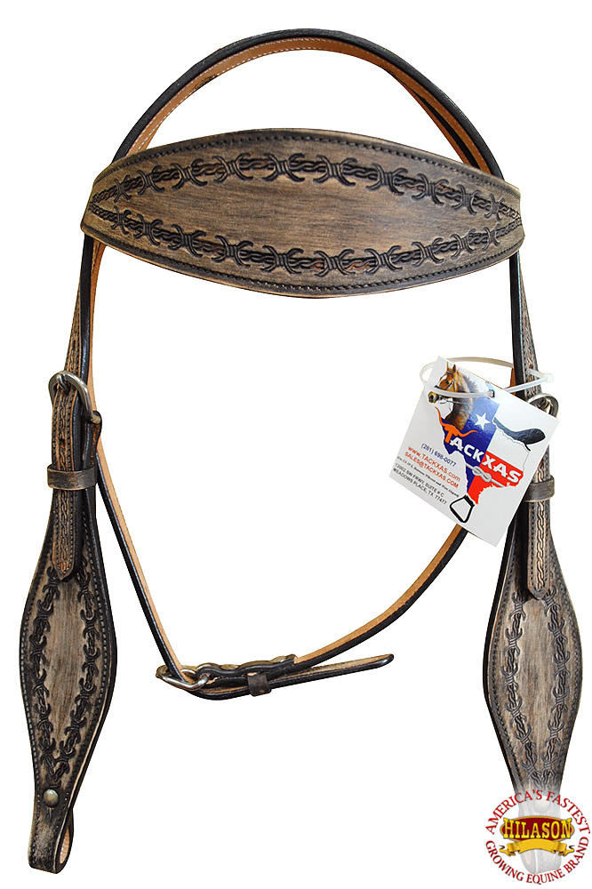 BH HILASON Western Horse Headstall Breast Collar Set Tack Genuine American - Picture 32 of 247