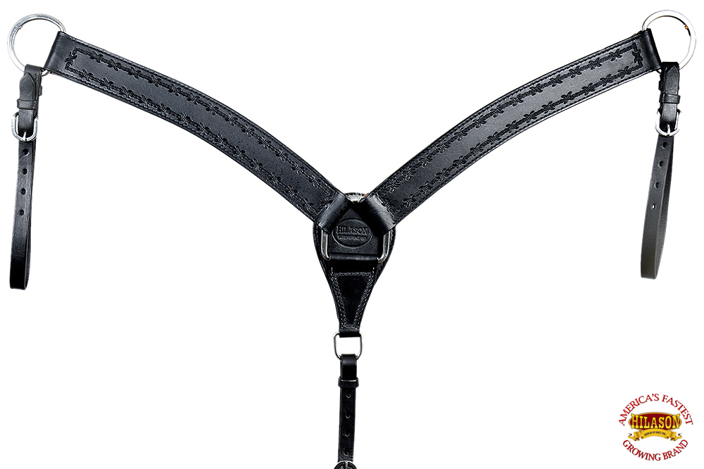 BH HILASON Western Horse Headstall Breast Collar Set Tack Genuine American - Picture 12 of 247