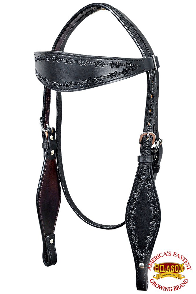 BH HILASON Western Horse Headstall Breast Collar Set Tack Genuine American - Picture 11 of 247