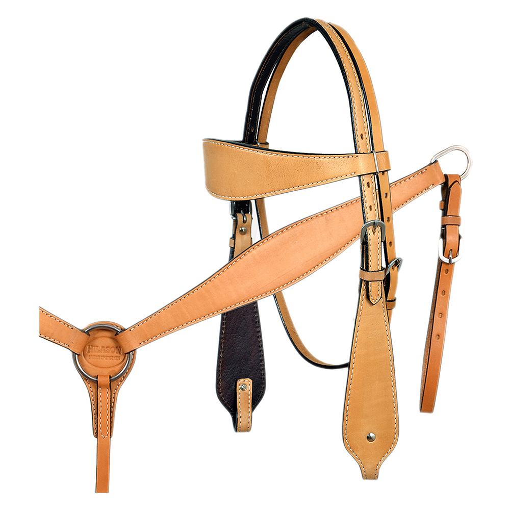 BH HILASON Western Horse Headstall Breast Collar Set Tack Genuine American - Picture 240 of 247
