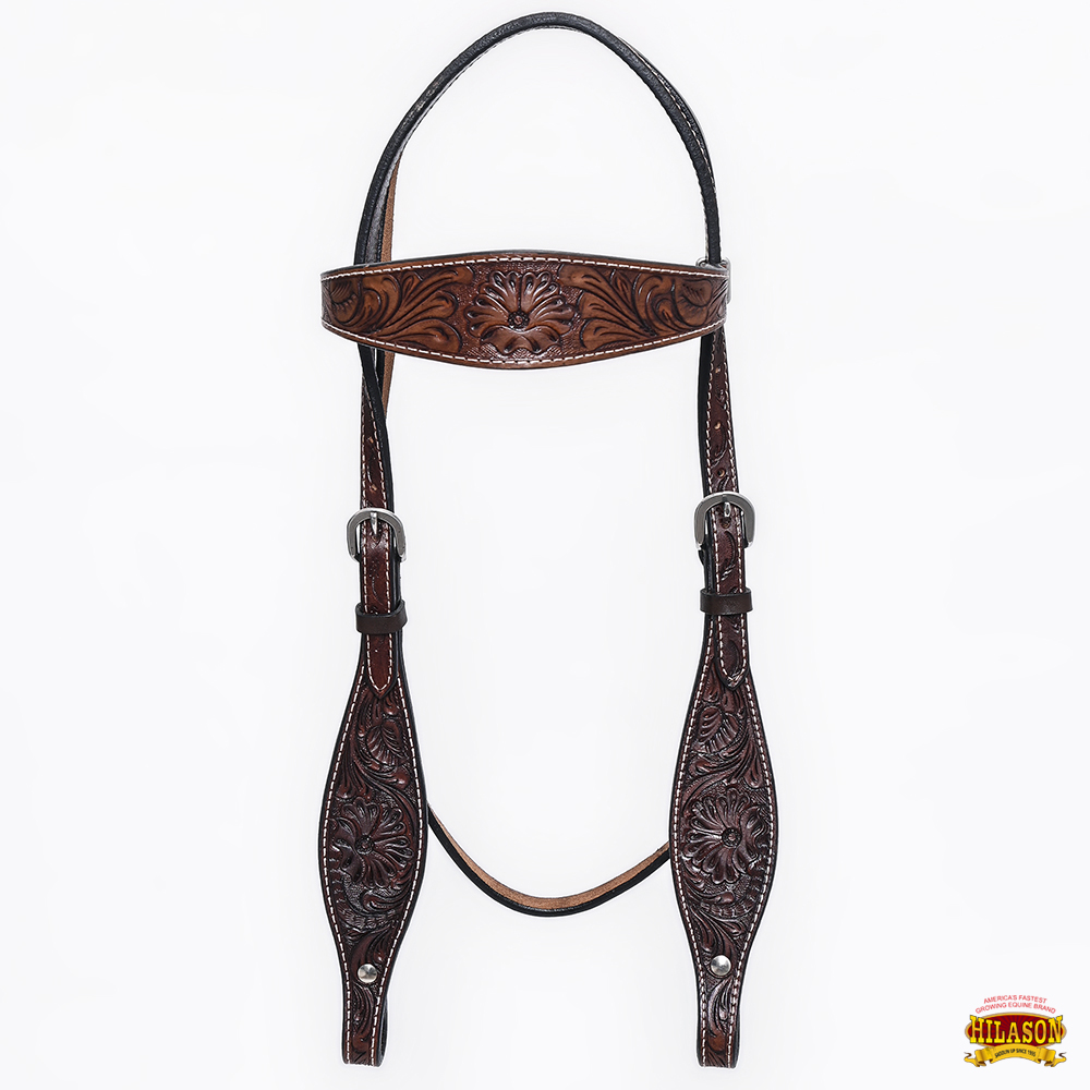 BH HILASON Western Horse Headstall Breast Collar Set Tack Genuine American - Picture 158 of 247
