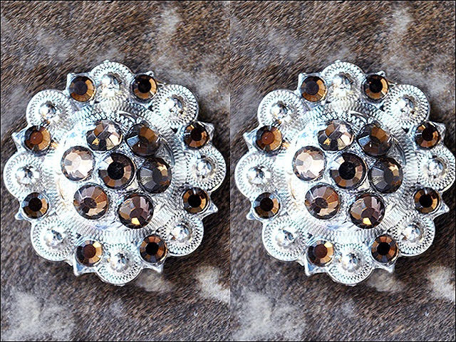 Conchos Berry Vidrio Estrás Artesanal 78HS Bling 1,5" Silla de montar de caballo Tack Western - Imagen 67 de 181