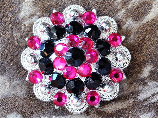 Conchos Berry Vidrio Estrás Artesanal 78HS Bling 1,5" Silla de montar de caballo Tack Western - Imagen 49 de 181