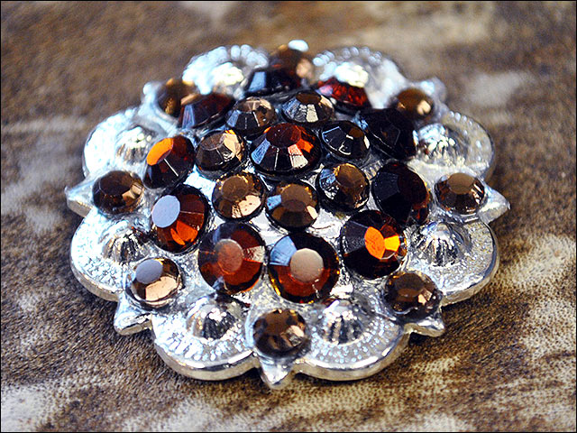 Conchos Berry Vidrio Estrás Artesanal 78HS Bling 1,5" Silla de montar de caballo Tack Western - Imagen 77 de 181