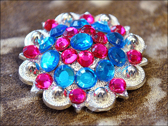Conchos Berry Vidrio Estrás Artesanal 78HS Bling 1,5" Silla de montar de caballo Tack Western - Imagen 103 de 181