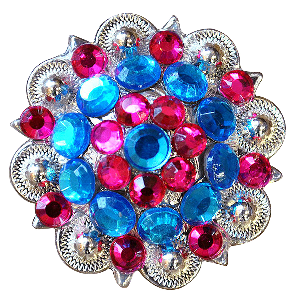 Conchos Berry Vidrio Estrás Artesanal 78HS Bling 1,5" Silla de montar de caballo Tack Western - Imagen 102 de 181