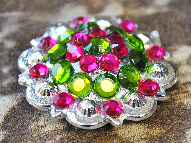 Conchos Berry Vidrio Estrás Artesanal 78HS Bling 1,5" Silla de montar de caballo Tack Western - Imagen 159 de 181
