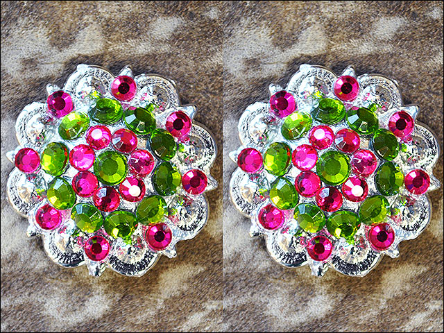 Conchos Berry Vidrio Estrás Artesanal 78HS Bling 1,5" Silla de montar de caballo Tack Western - Imagen 161 de 181