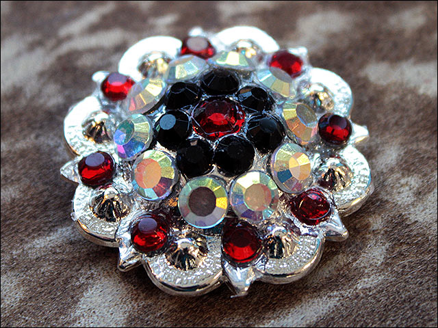 Conchos Berry Vidrio Estrás Artesanal 78HS Bling 1,5" Silla de montar de caballo Tack Western - Imagen 115 de 181
