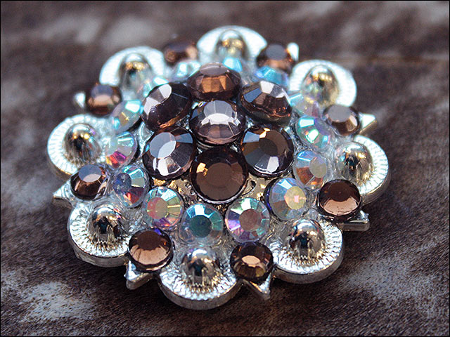 Conchos Berry Vidrio Estrás Artesanal 78HS Bling 1,5" Silla de montar de caballo Tack Western - Imagen 73 de 181
