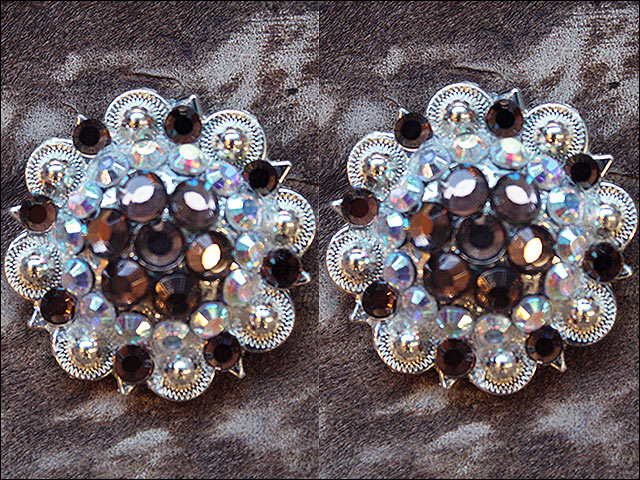 Conchos Berry Vidrio Estrás Artesanal 78HS Bling 1,5" Silla de montar de caballo Tack Western - Imagen 75 de 181