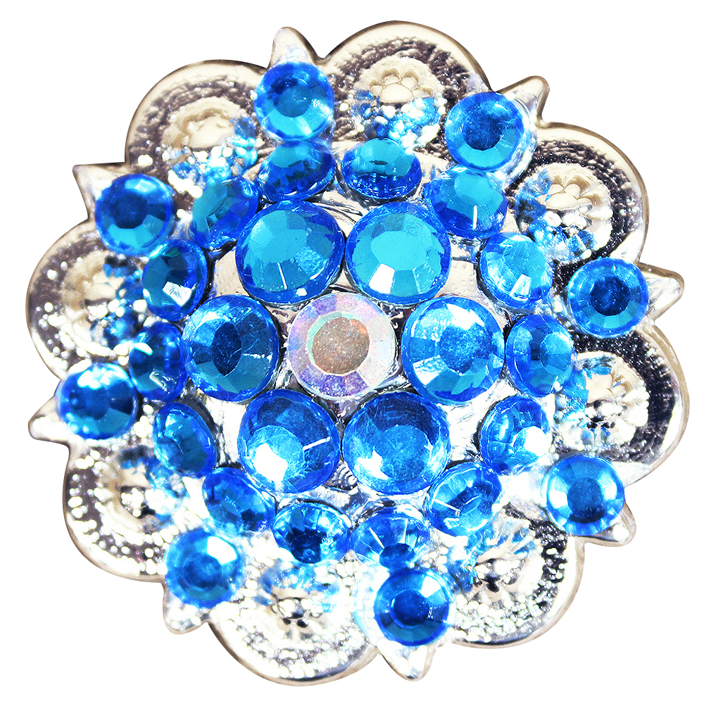 Conchos Berry Vidrio Estrás Artesanal 78HS Bling 1,5" Silla de montar de caballo Tack Western - Imagen 84 de 181